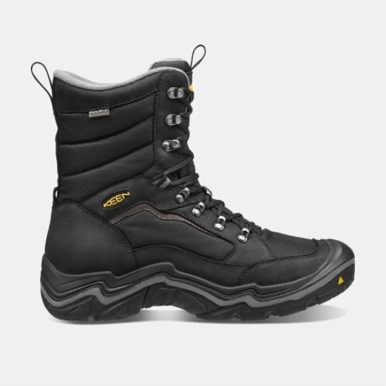 Black Men's Keen Durand Polar Waterproof Winter Boots | 42569MBER