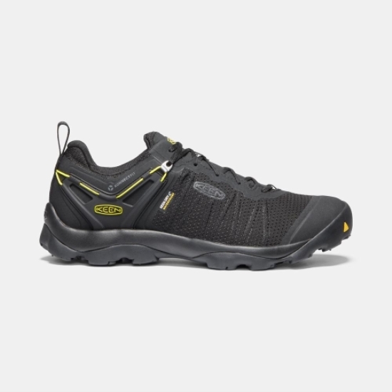 Black Men's Keen Venture Waterproof Hiking Shoes | 13549JKXB