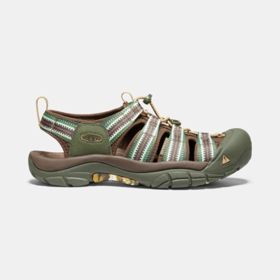 Brown Green Men's Keen Newport H2 Water Shoes | 65294TMWG