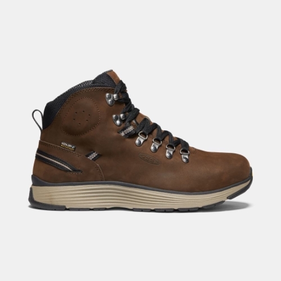 Brown Men's Keen Manchester 6 Waterproof Aluminum Toe Work Boots | 81943ULGC