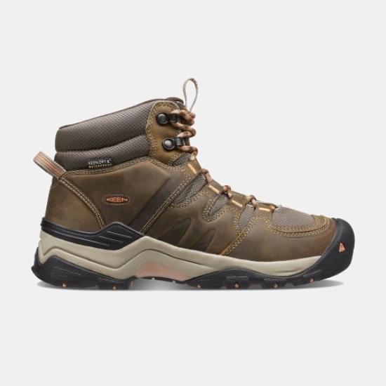 Brown Women's Keen Gypsum II Waterproof Mid Hiking Boots | 68194LOVT