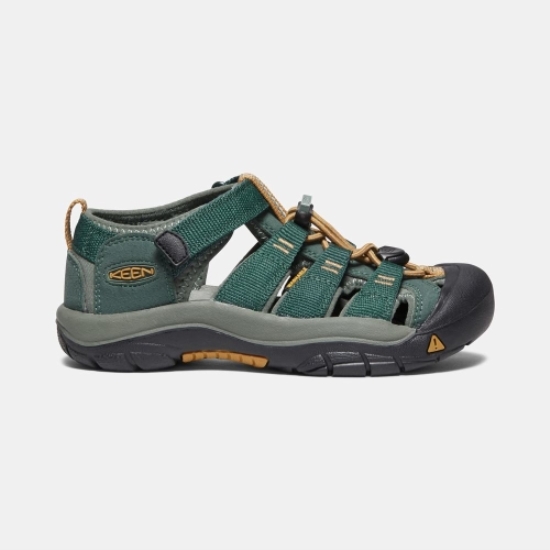 Deep Green Kids' Keen Newport H2 Sandals | 54018XIPS
