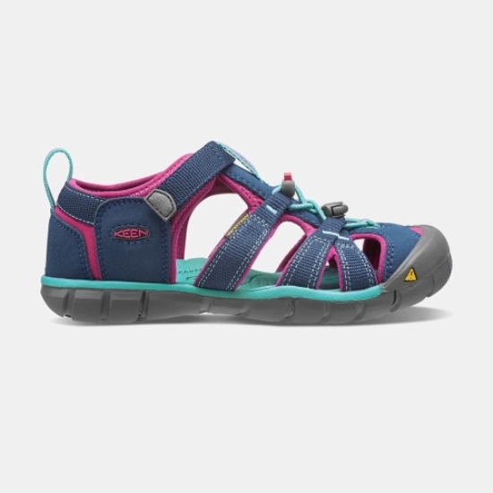 Navy Purple Kids' Keen Seacamp II Cnx Sandals | 24780ZKOE