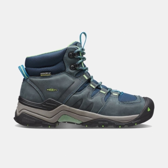 Navy Women's Keen Gypsum II Waterproof Mid Hiking Boots | 08732OJSI