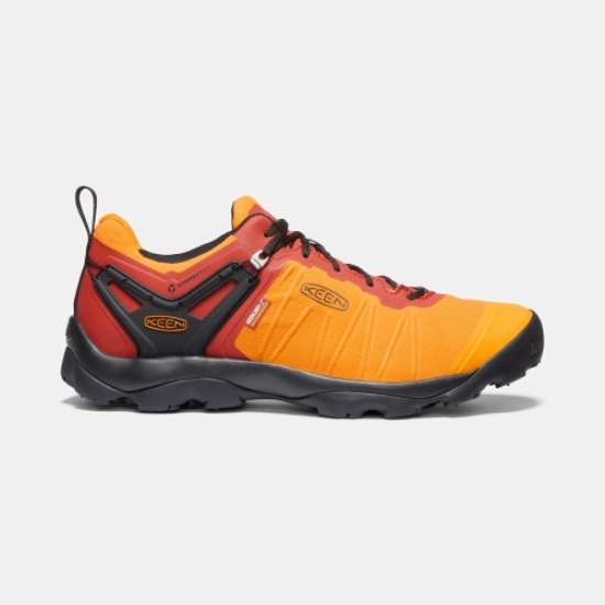 Orange Black Men's Keen Venture Waterproof Hiking Shoes | 92450XZNG