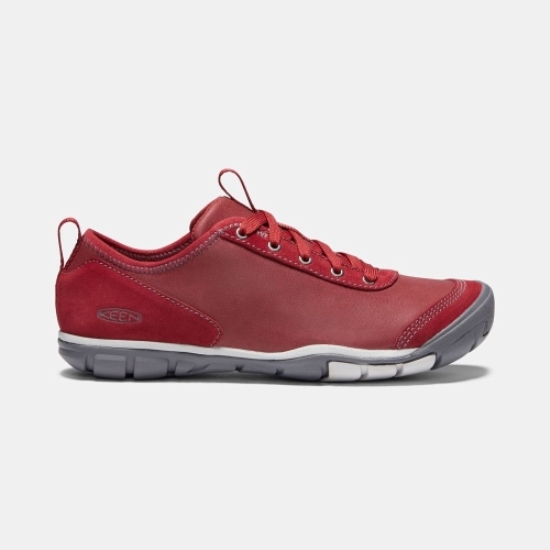 Red Women's Keen Hush Leather Cnx Casual Shoes | 34958KXGT